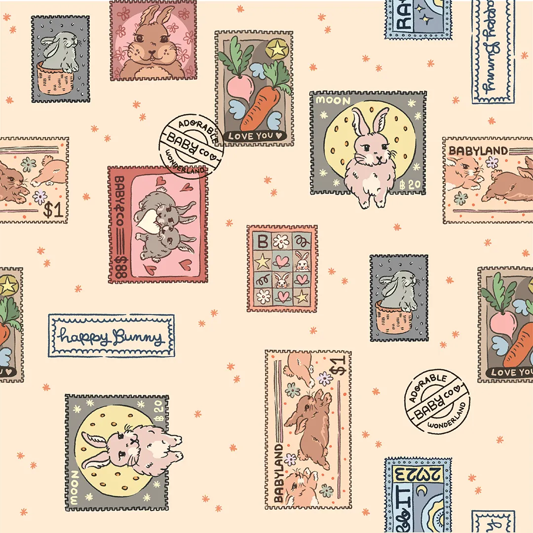 Rabbit in Wonderland pattern