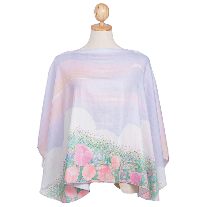 Blissful Buttons Poncho